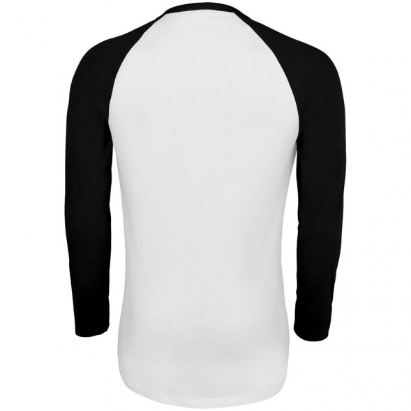 Футболка мужская с длинным рукавом Funky Lsl, белая с черным 