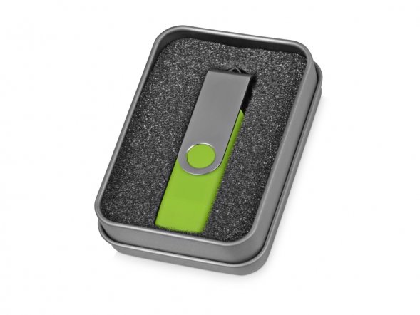 Коробка для флеш-карт Этан, серебристый 