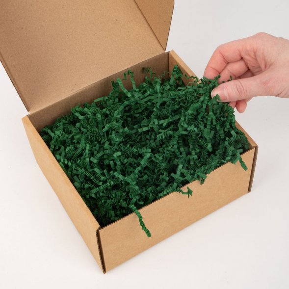 Бумажный наполнитель Chip, темно-зеленый (изумрудный) 