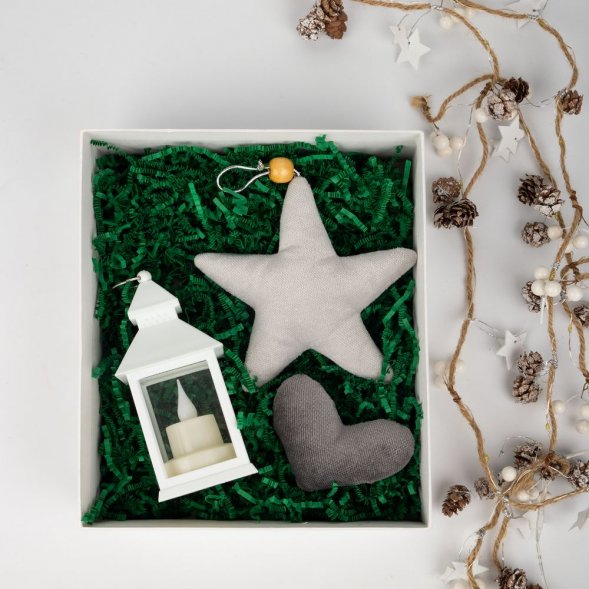 Бумажный наполнитель Chip, темно-зеленый (изумрудный) 