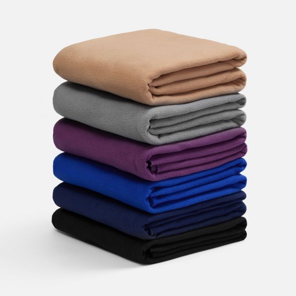 Флисовый плед Warm&amp;amp;Peace, черный 