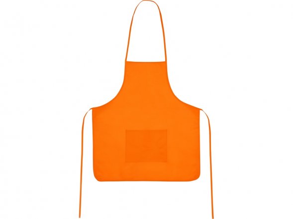 Фартук, оранжевый, плотность 80г/м2 