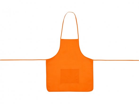 Фартук, оранжевый, плотность 80г/м2 