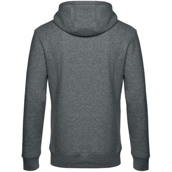 Толстовка с капюшоном унисекс King, темно-серый меланж 