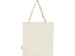 Madras эко- сумка с ластовицей из переработанного хлопка, сертифицированного согласно GRS, плотностью 140 г/м² - Натуральный