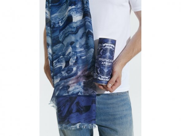 Шарф мужской Уральский хребет 