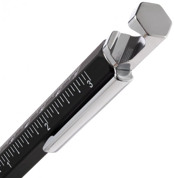 Ручка шариковая Numeric, мультиинструмент, черная 
