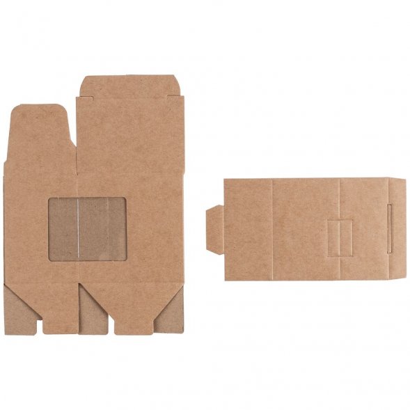 Коробка с окном Lilly, крафт 