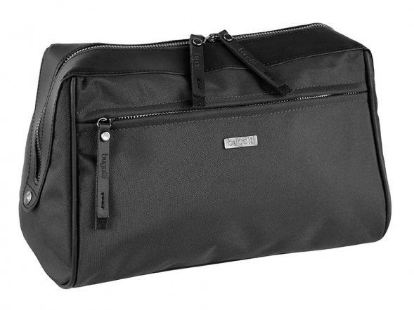 Несессер дорожный BUGATTI Contratempo, чёрный, нейлон, 29х14х18 см 