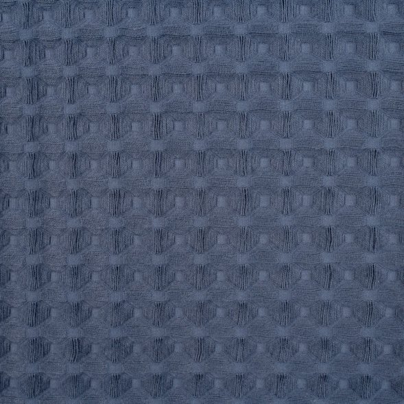 Плед Boho, темно-синий (графит) 