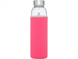 Спортивная бутылка Bodhi из стекла объемом 500 мл, розовый