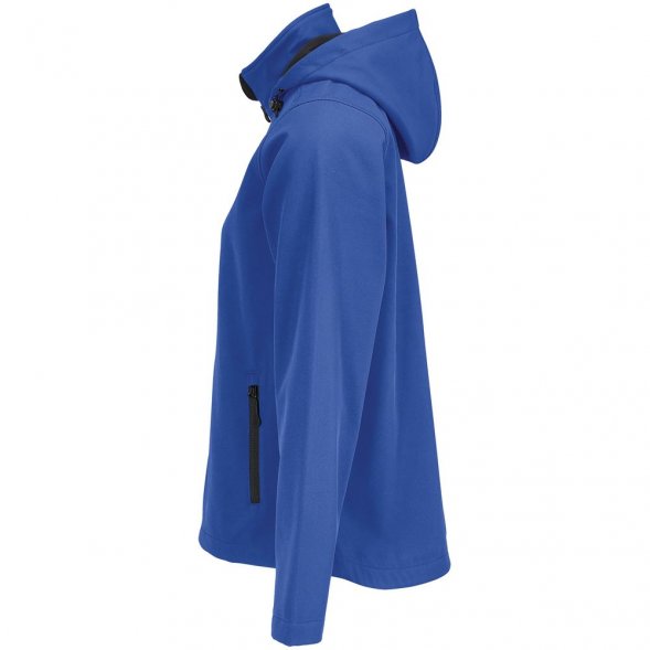 Куртка софтшелл с капюшоном женская Race Women, ярко-синяя (royal) 