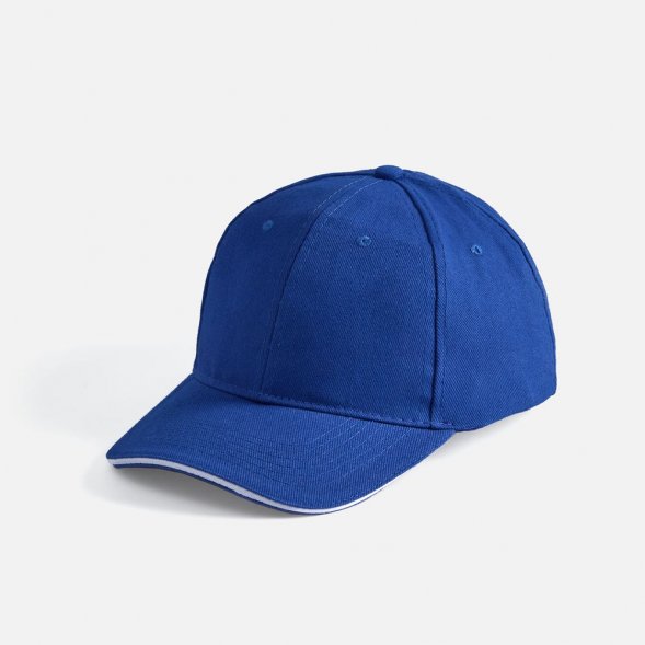 Бейсболка Buffalo, ярко-синяя с белым 