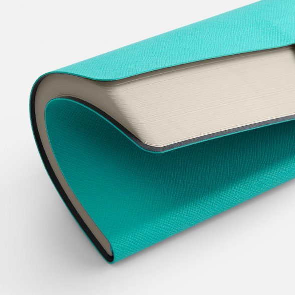 Ежедневник Lungo, недатированный, бирюзовый 