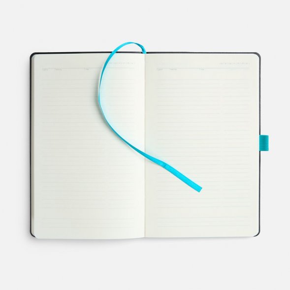 Ежедневник Lungo, недатированный, бирюзовый 