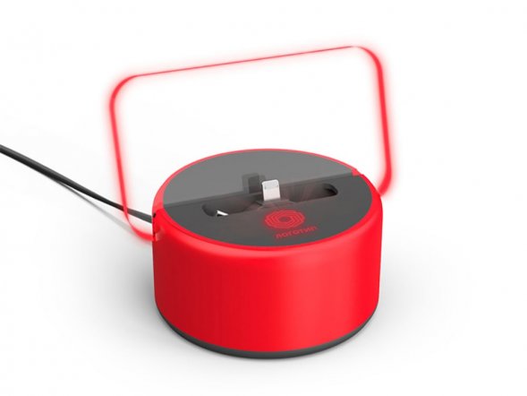 Док-станция 3-в-1 iLO Dock с подсветкой, красный 