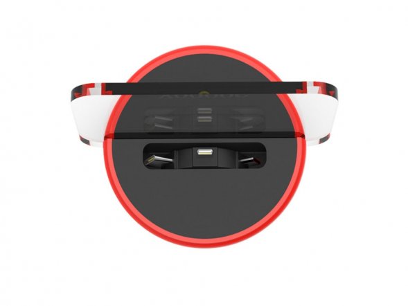 Док-станция 3-в-1 iLO Dock с подсветкой, красный 