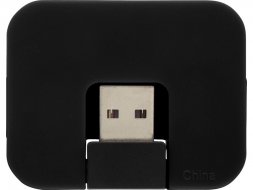 USB Hub Gaia на 4 порта, черный