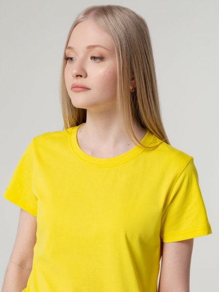 Футболка женская T-bolka Lady, желтая 