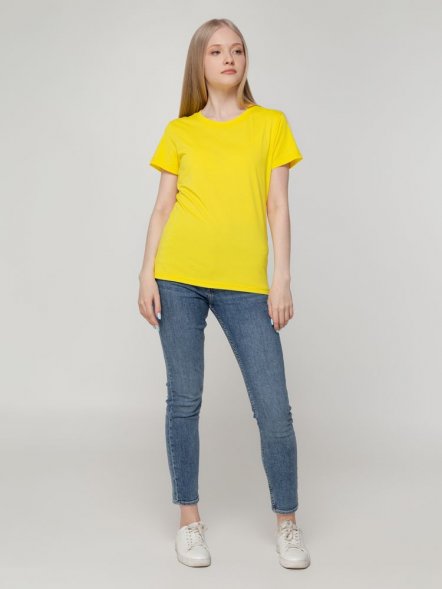 Футболка женская T-bolka Lady, желтая 