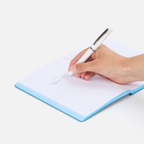 Ручка шариковая Bolt Soft Touch, белая 