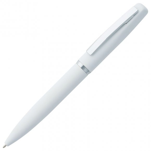 Ручка шариковая Bolt Soft Touch, белая 