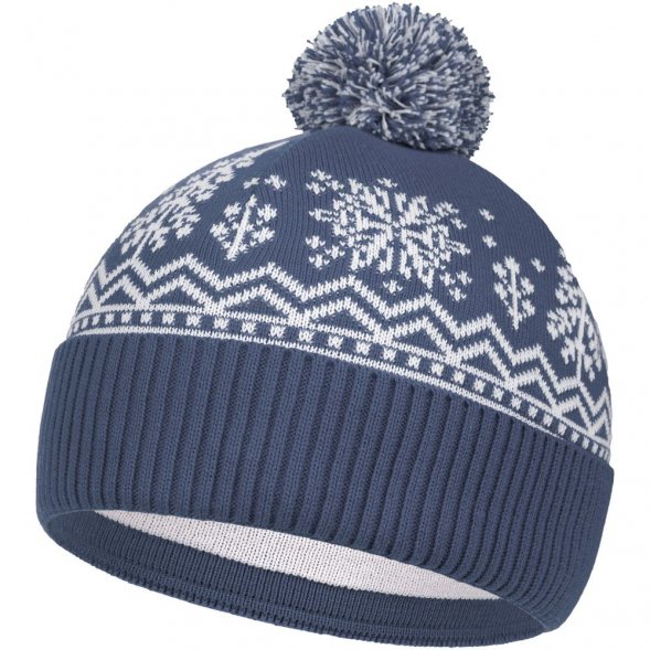 Шапка Elnik, серая с молочно-белым 