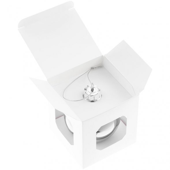 Елочный шар Finery Gloss, 8 см, глянцевый серебристый 