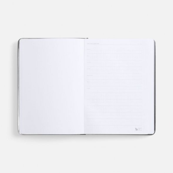 Ежедневник Metal Frame на заказ, датированный, серый 