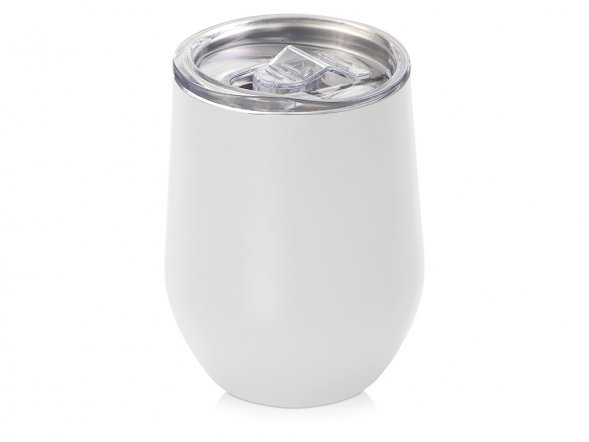 Вакуумная термокружка Sense, непротекаемая крышка, крафтовая упаковка, белый 