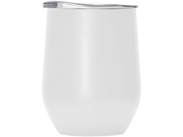 Вакуумная термокружка Sense, непротекаемая крышка, крафтовая упаковка, белый 