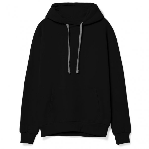 Толстовка с капюшоном Unit Kirenga Heavy, черная 