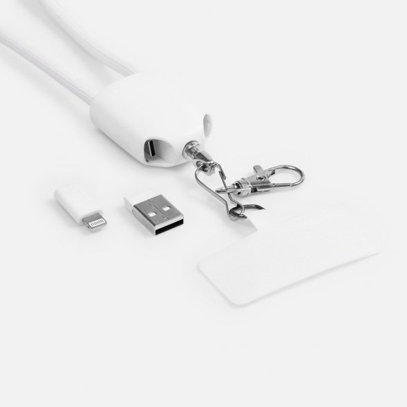 Кабель-ланьярд energyFlex Pro, белый 