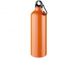 Алюминиевая бутылка для воды Oregon объемом 770 мл с карабином - Оранжевый