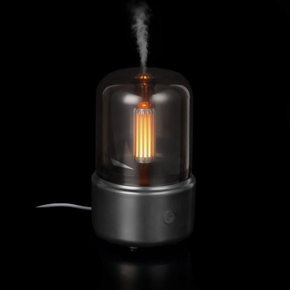 Увлажнитель-ароматизатор с подсветкой mistFlicker, черный 