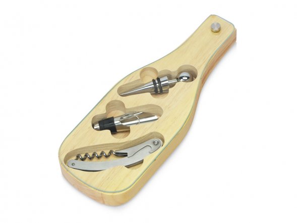 Набор аксессуаров для вина Pinotage со стеклянной крышкой 