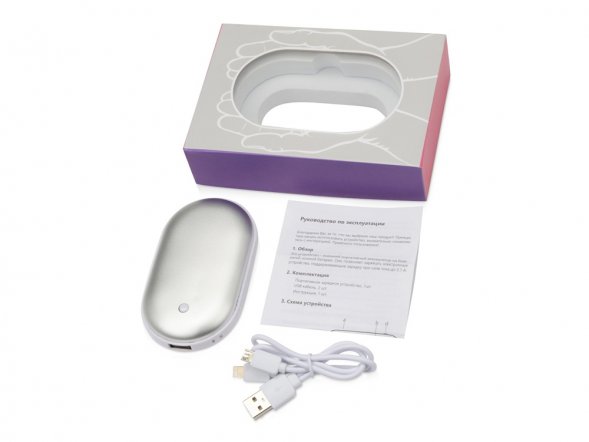 Портативное зарядное устройство с функцией обогрева Handy, 4400 mAh 