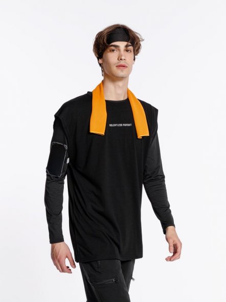 Охлаждающее полотенце Narvik в силиконовом чехле, оранжевое 