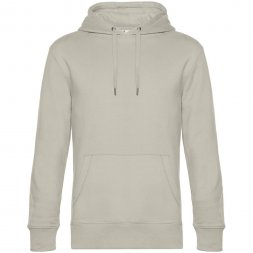 Толстовка с капюшоном унисекс King, дымчато-серая