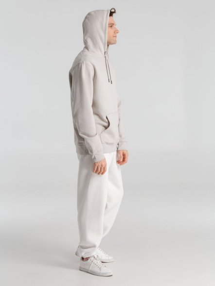 Толстовка с капюшоном унисекс King, дымчато-серая 