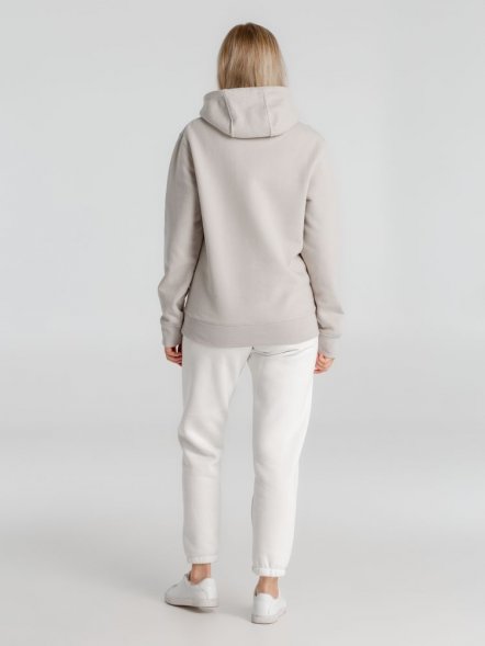 Толстовка с капюшоном унисекс King, дымчато-серая 