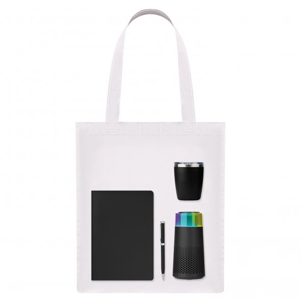 Подарочный набор Welcome Pack Galaxy, черный (термокружка, очиститель воздуха, ежедневник, ручка, шоппер) 