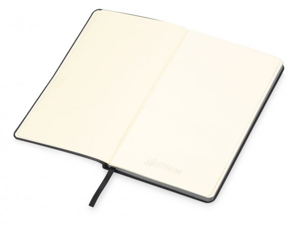 Блокнот Notepeno 130x205 мм с тонированными линованными страницами, черный 