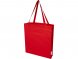 Madras эко- сумка с ластовицей из переработанного хлопка, сертифицированного согласно GRS, плотностью 140 г/м² - Красный 