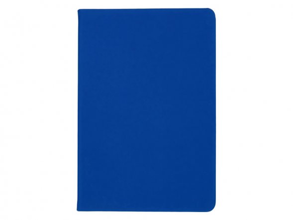 Бизнес-блокнот C2 софт-тач, твердая обложка, 128 листов, синий 