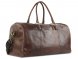 Сумка дорожная Mano Don Leon, натуральная кожа в коричневом цвете, 50 х 27 х 24 см 