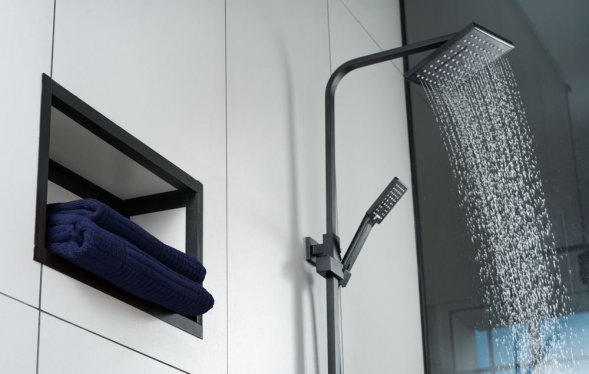 Полотенце Farbe, большое, синее 