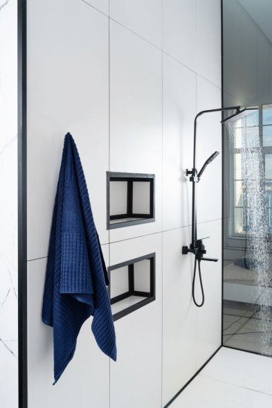 Полотенце Farbe, большое, синее 