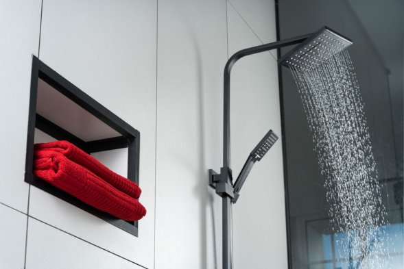 Полотенце Farbe, большое, синее 