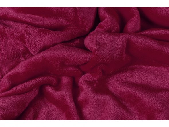 Плед мягкий флисовый Fancy, бордовый 